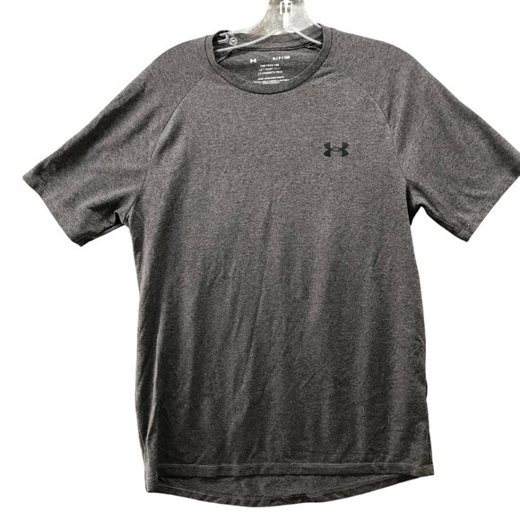 Under Armour The Tech Tee Mens S Gray Loose Short Sleeve T Shirt Crewneck - Picture 1 of 8